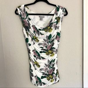White Floral Tank